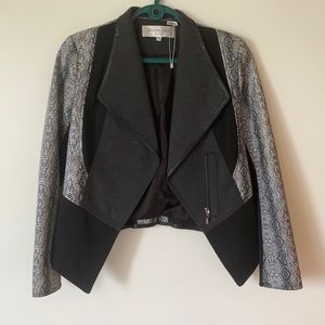 Patrizia Luca Milano faux snake motto jacket size XS